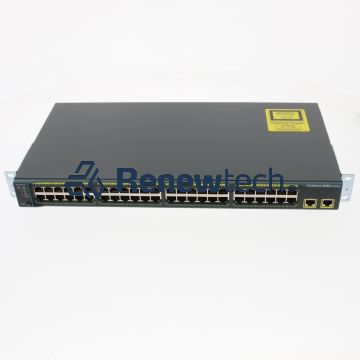 CISCO WS-C2960-48TT-L - Cisco Catalyst 2960 Series 48-Port switch ( 48x 100MB, 2x 1G Base-T) with Integrated PSU, LAN Base