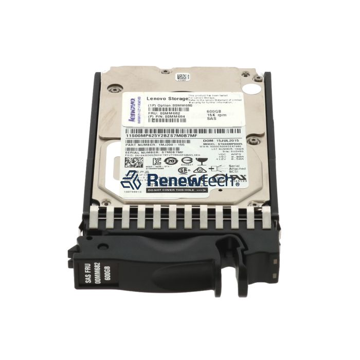 Lenovo Storage 2.5in 600GB 15k SAS HDD 